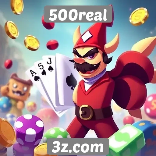 Exploração das opções de jogos disponíveis no 500real