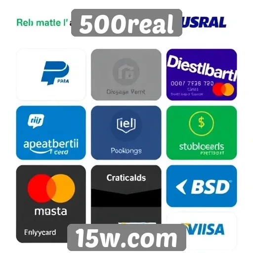 Métodos de pagamento disponíveis no 500real