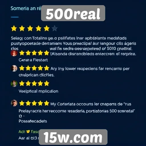 Feedback de usuários sobre a experiência no 500real